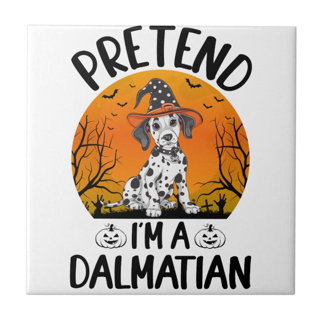 Carreau Faisons comme si j'étais un Dalmatien Halloween (3 (Devant)
