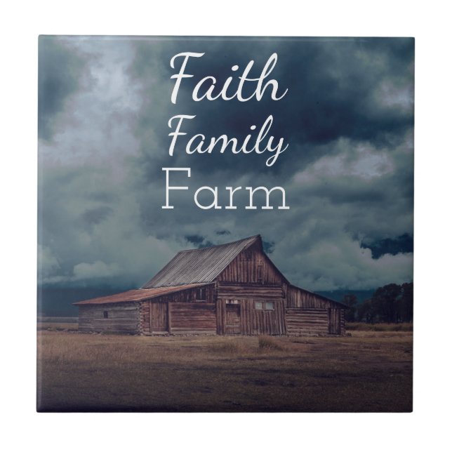 Carreau Faith Family Farm Photo Carrelage en céramique (Devant)