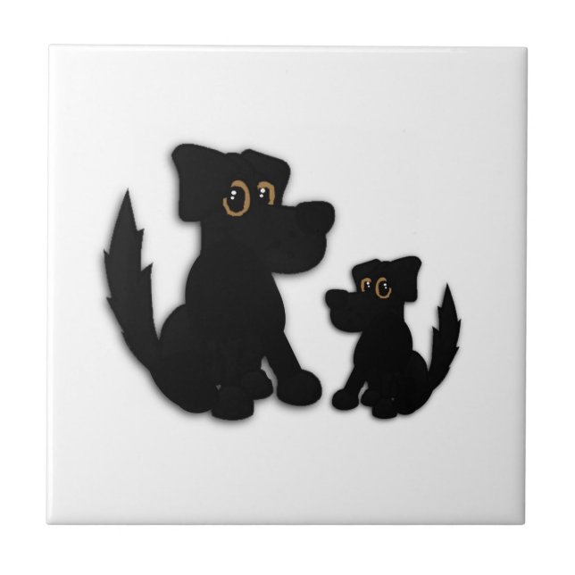 Carreau Famille Black Dog (Devant)