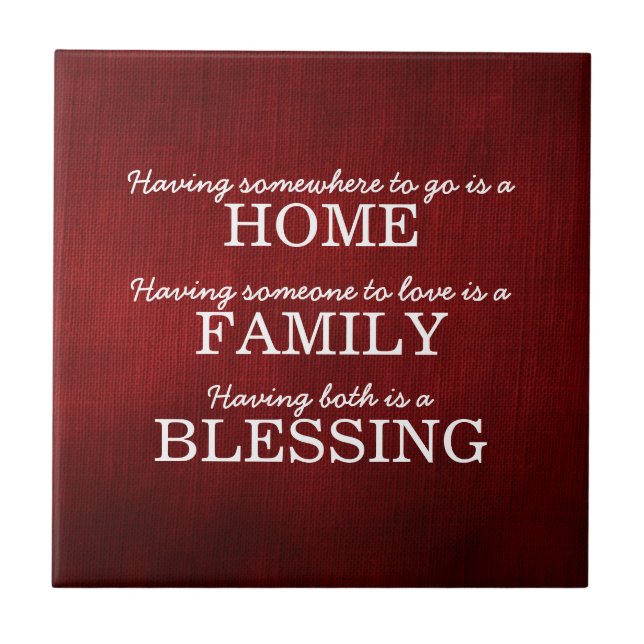 Carreau Famille de typographie motivationnelle Citation (Devant)