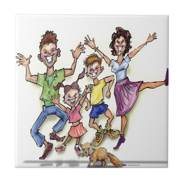 Carreau Famille heureuse (Devant)