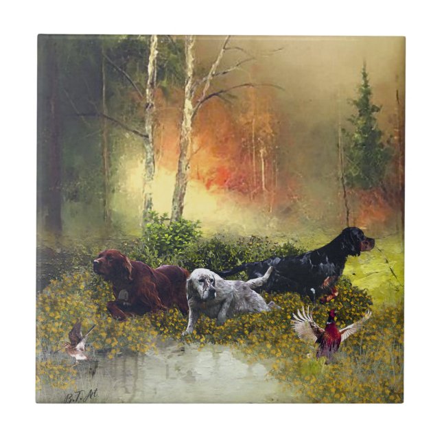 Carreau Famille Setters (Devant)