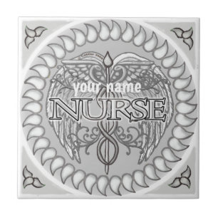 Carreau Fancy Caduceus Nurse