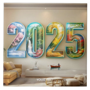 Carreau Fantaisie Mignonne 2025 Quatre Chiffres