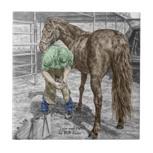 Carreau Farrier Forgeron Trimming Horse Hoof
