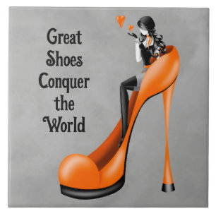 Carreau Fashion Diva à Stiletto orange
