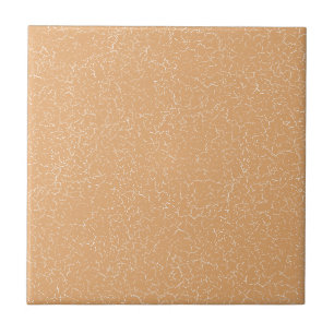 Carreau Fauve Beige Marron Glaçure Fissurée Couleur Uni