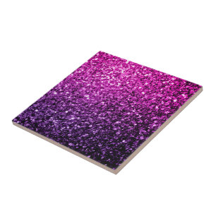 Carreau Faux paillettes scintillantes dégradé rose violet