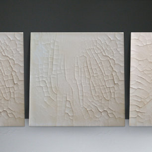 Carreau Faux Relief Émaillé Décor Minimaliste Maison Blanc