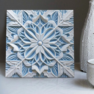 Carreau Faux relief floral carrelage marocain accent de dé