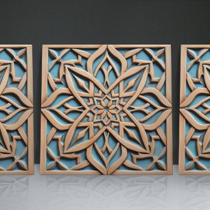 Carreau Faux relief floral carrelage marocain accent de dé