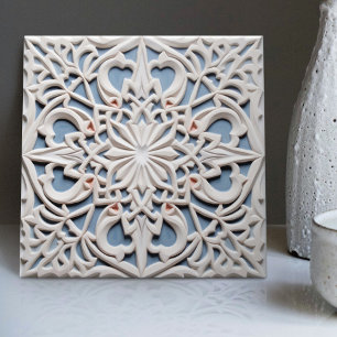 Carreau Faux relief floral carrelage marocain accent de dé
