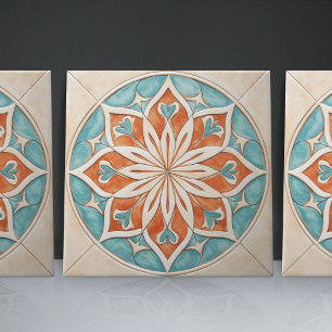 Carreau Faux relief floral carrelage marocain accent de dé