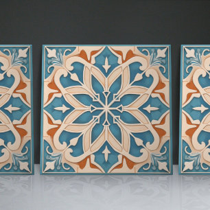 Carreau Faux relief floral carrelage marocain accent de dé