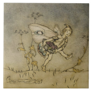 Carreau Fée d'Arthur Rackham  , illustration 'd'un Midsu