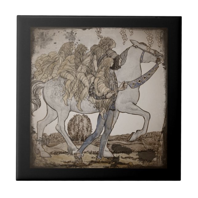 Carreau Féeries à cheval blanc (Devant)