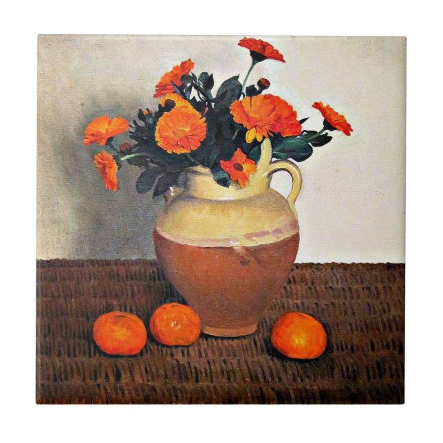 Carreau Felix Vallotton, Marigolds et Tangerines (Devant)