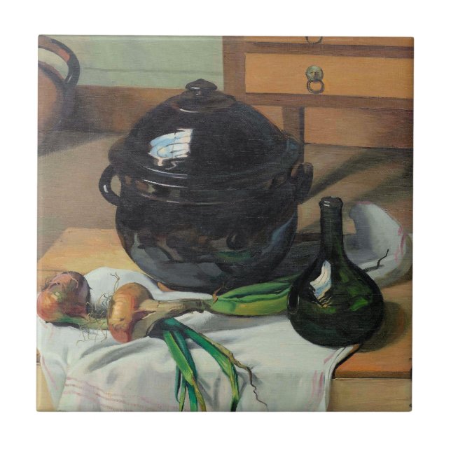 Carreau Felix Vallotton, Oignons et Souper, (Devant)