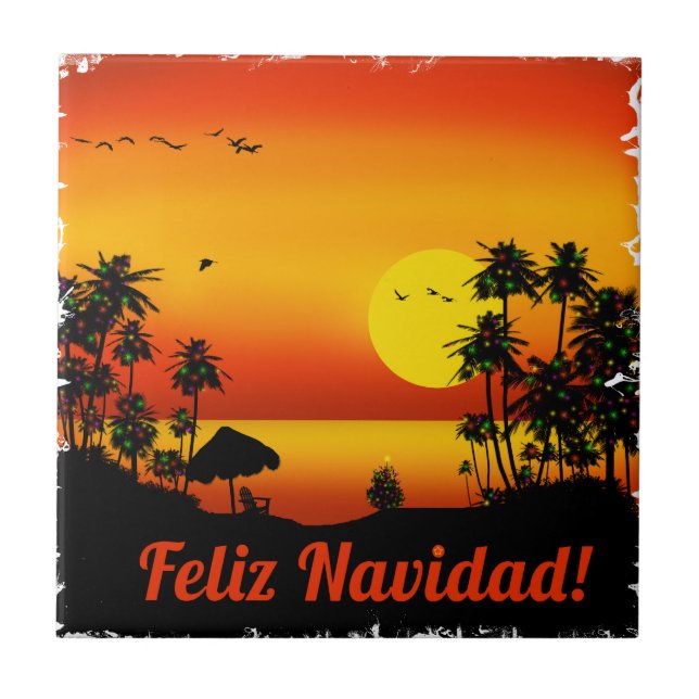 Carreau feliz Navidad (Devant)