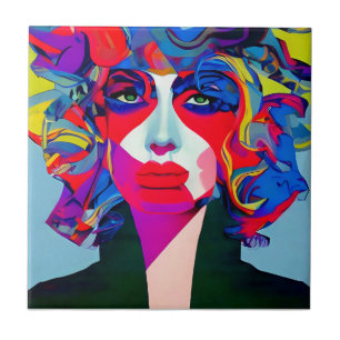 Carreau Femme Abstraite