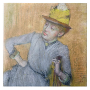 Carreau Femme assise par d'Edgar Degas, 1887