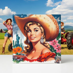 Carreau Femme de Campagne Vintage