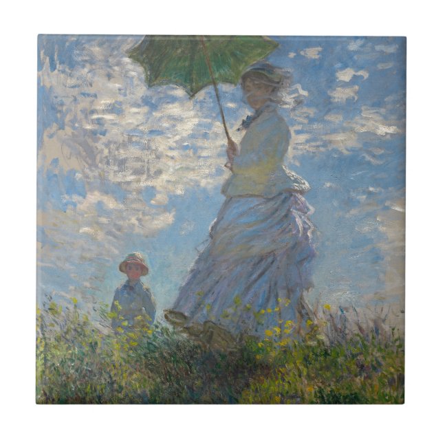 Carreau Femme de Claude Monet avec un parasol 1875 (Devant)