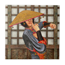 Femme de combat asiatique