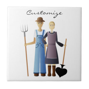 Carreau Femme de paysan Reine des pique Thunder_Cove