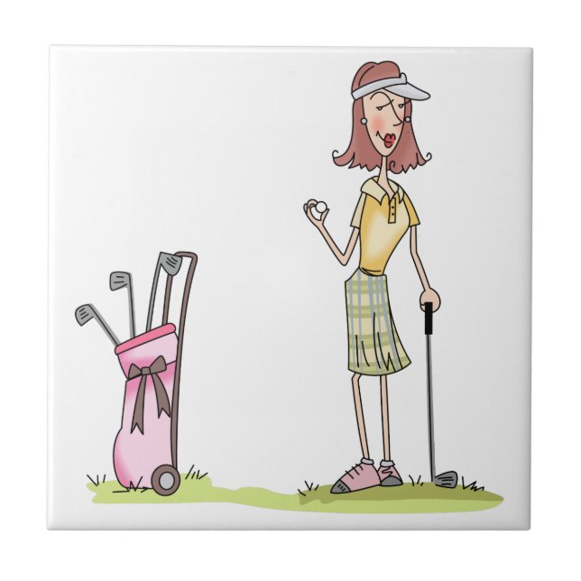 Carreau Femme Golfer (Devant)