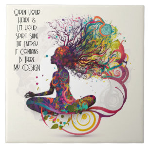 Carreau Femme inspirée Open Heart Carrelage en céramique