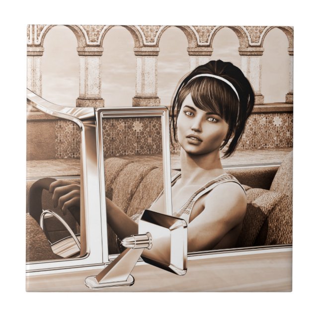 Carreau Femme Vintage (Devant)