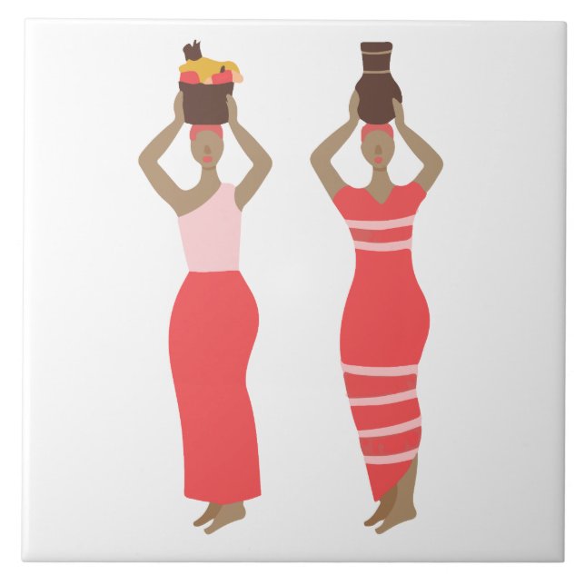 Carreau femmes africaines (Devant)