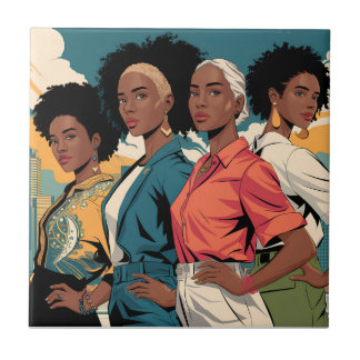 Carreau Femmes autonomisées dans la mode urbaine