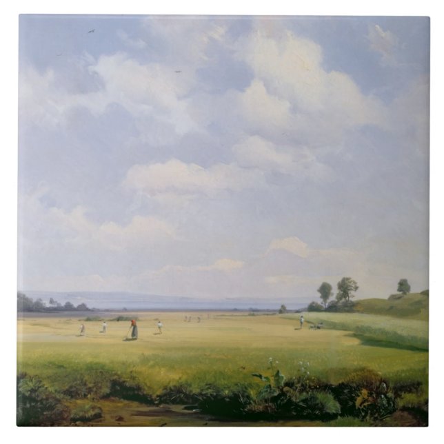 Carreau Fenaison, 1838 (huile sur la toile) (Devant)