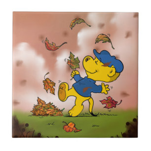 Carreau Ferald Parmi Les Feuilles D'Automne