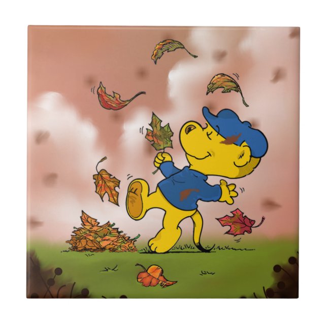 Carreau Ferald Parmi Les Feuilles D'Automne (Devant)