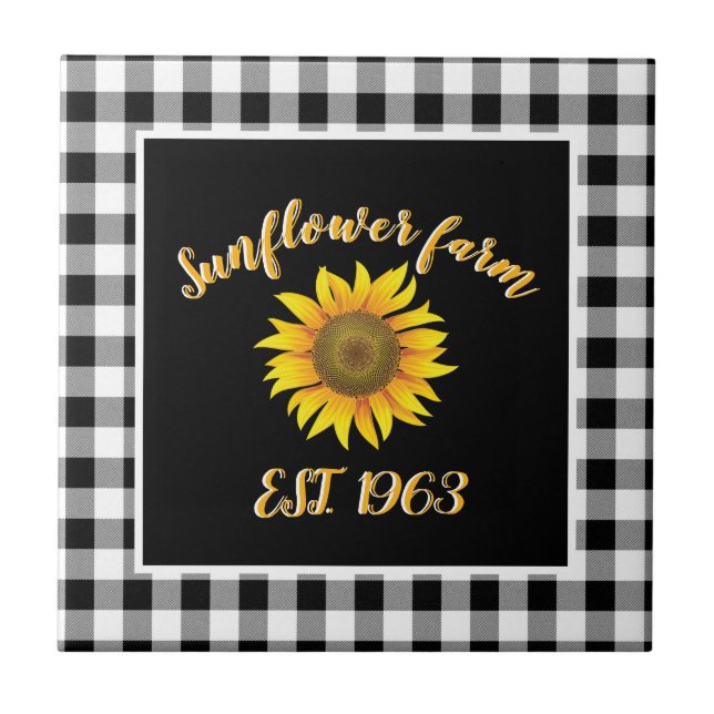 Carreau Ferme de tournesols  (Devant)