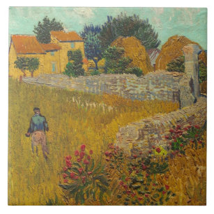 Carreau Ferme de Vincent van Gogh   en Provence, 1888