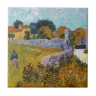 Carreau Ferme en Provence (1888) par Vincent Van Gogh 