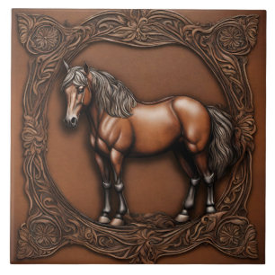 Carreau Ferme Ranch Western Pays Cheval Brown