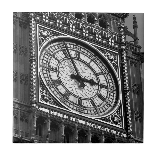 Carreau Fermer Big Ben Horloge Tour Voyage Europe (Devant)