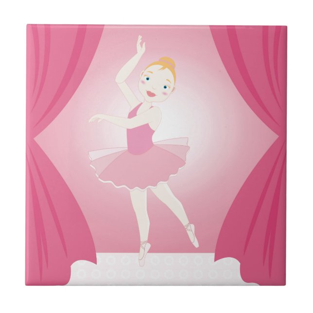 Carreau Fête d'anniversaire de Ballerina (Devant)