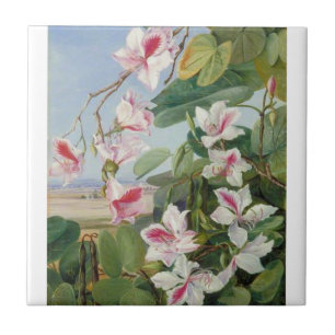Carreau Fête de printemps florale rose Paix Amour Destinée
