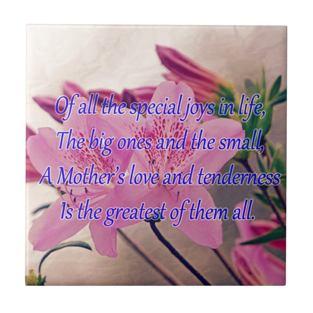 Carreau Fête des mères - Joie spéciale (Devant)