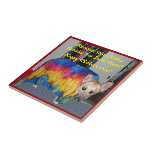 Carreau Fête des mères Modélisation des vêtements (Côté)