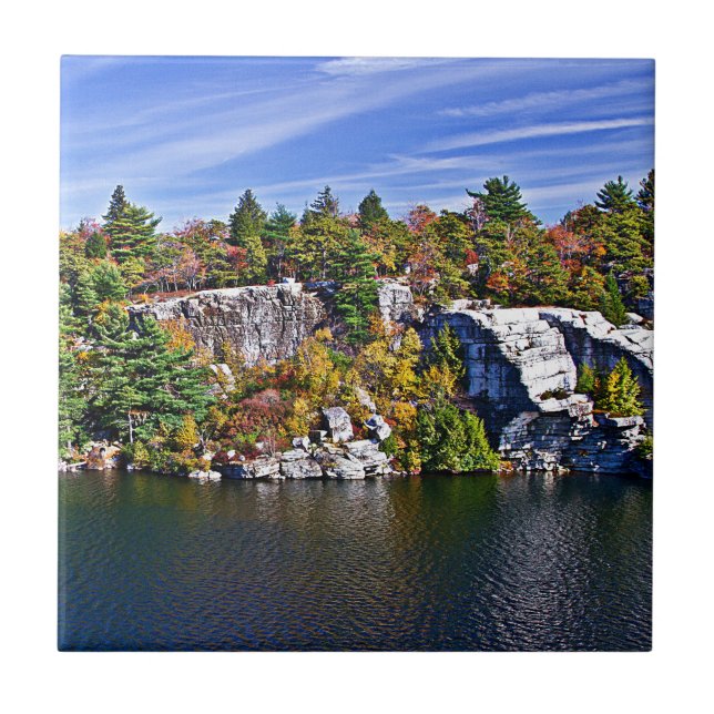 Carreau Feuillage d'automne autour de lac Minnewaska (Devant)