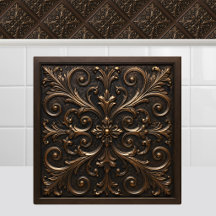 Feuillage de la Renaissance oxydé Bronze Médiéval