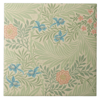 Carreau Feuillage floral Vintage William Morris Larkspur