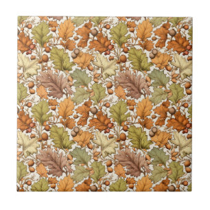 Carreau Feuille d'automne Berry de William Morris vintage